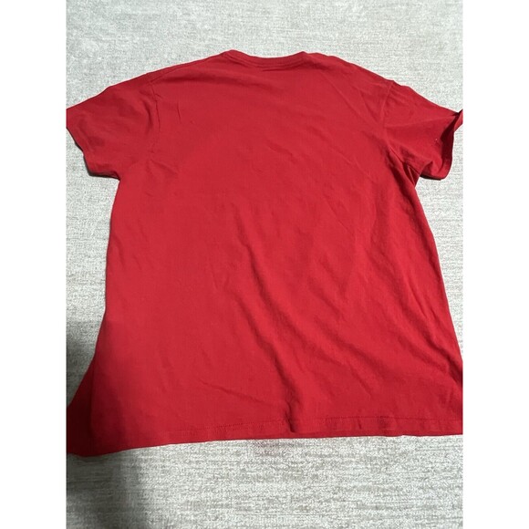 Nickelodeon SpongeBob Shirt Men’s Large Red Graphic Tee Krusty Krab Pizza - Picture 7 of 8